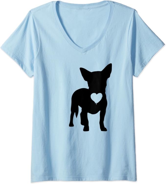 Womens Chiweenie Shirt, Cute Heart Love Chiweenie Puppy Dog